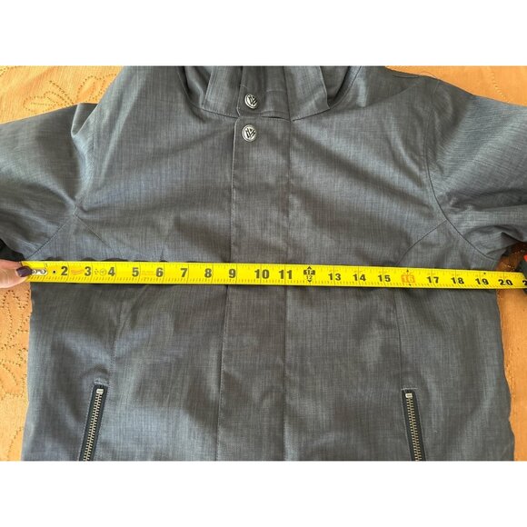 Burton Dryride Snowboarding Jacket Women's Gray Insulated Full Zip Hood S/M NWT - Picture 8 of 9